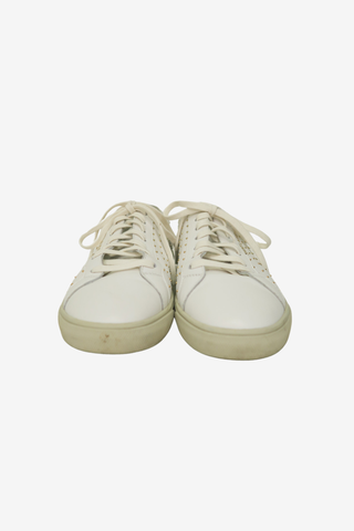 Saint Laurent Leather Studded Accents Sneakers sz 41 - Designer shoes at The Find Luxury Resale - Vancouver, Canada