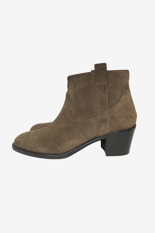 Burberry Suede Boots Sz 38 - Designer shoes at The Find Luxury Resale - Vancouver, Canada