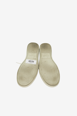 Saint Laurent Leather Studded Accents Sneakers sz 41 - Designer shoes at The Find Luxury Resale - Vancouver, Canada