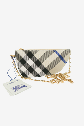 Burberry House Check Shield Bag Micro - Designer Handbags at The Find Luxury Resale - Vancouver, Canada