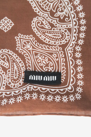 Miu Miu Bandana Scarf - Designer Scarves at The Find Luxury Resale - Vancouver, Canada