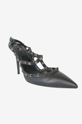 Valentino Rockstud Pointed Toe Caged Pumps sz 39 - Designer Pumps at The Find Luxury Resale - Vancouver, Canada