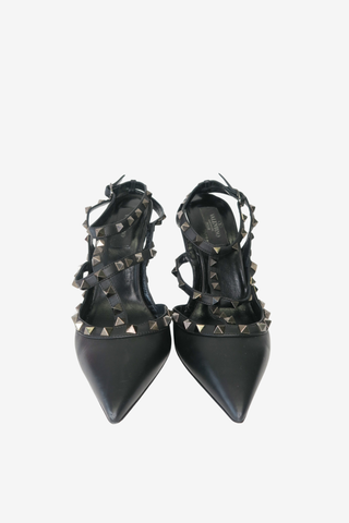 Valentino Rockstud Pointed Toe Caged Pumps sz 39 - Designer Pumps at The Find Luxury Resale - Vancouver, Canada