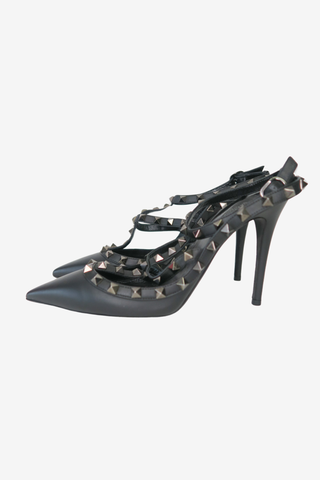 Valentino Rockstud Pointed Toe Caged Pumps sz 39 - Designer Pumps at The Find Luxury Resale - Vancouver, Canada