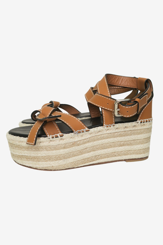 Loewe Leather Espadrilles sz 39 - Designer shoes at The Find Luxury Resale - Vancouver, Canada