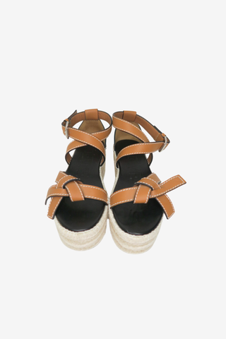 Loewe Leather Espadrilles sz 39 - Designer shoes at The Find Luxury Resale - Vancouver, Canada