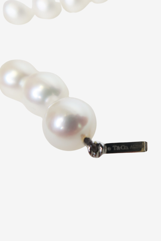 Tiffany & Co Pearl Bracelet Signature X Clasp - Designer Bracelets at The Find Luxury Resale - Vancouver, Canada