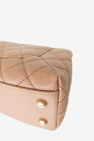 Chanel Lizard Trimmed Small Coco Top Handle Bag - Designer Handbags at The Find Luxury Resale - Vancouver, Canada