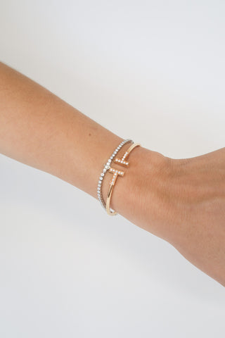 Tiffany & Co. 18K Diamond Wire Bracelet - Designer Bracelets at The Find Luxury Resale - Vancouver, Canada