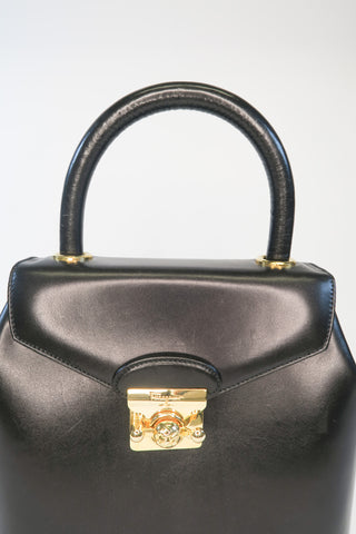 Salvatore Ferragamo Leather Top Handle Bag - Designer Handbags at The Find Luxury Resale - Vancouver, Canada