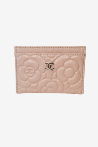 Chanel Interlocking CC Logo Camellia Card Holder - Designer Wallets at The Find Luxury Resale - Vancouver, Canada