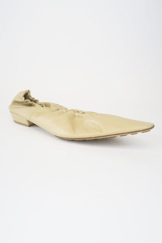 Bottega Veneta Leather Ballet Flats w/ tags sz 39 - Designer Flats at The Find Luxury Resale - Vancouver, Canada