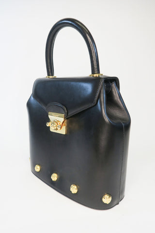 Salvatore Ferragamo Leather Top Handle Bag - Designer Handbags at The Find Luxury Resale - Vancouver, Canada