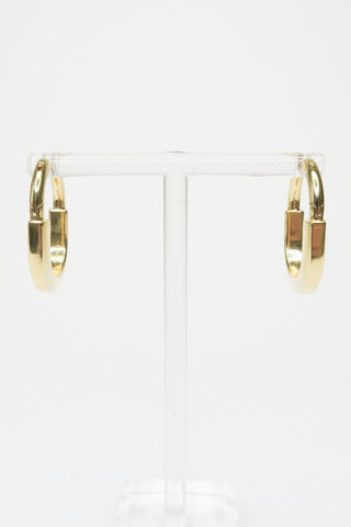 Tiffany & Co. 18K Diamond Lock Earrings - Designer Earrings at The Find Luxury Resale - Vancouver, Canada