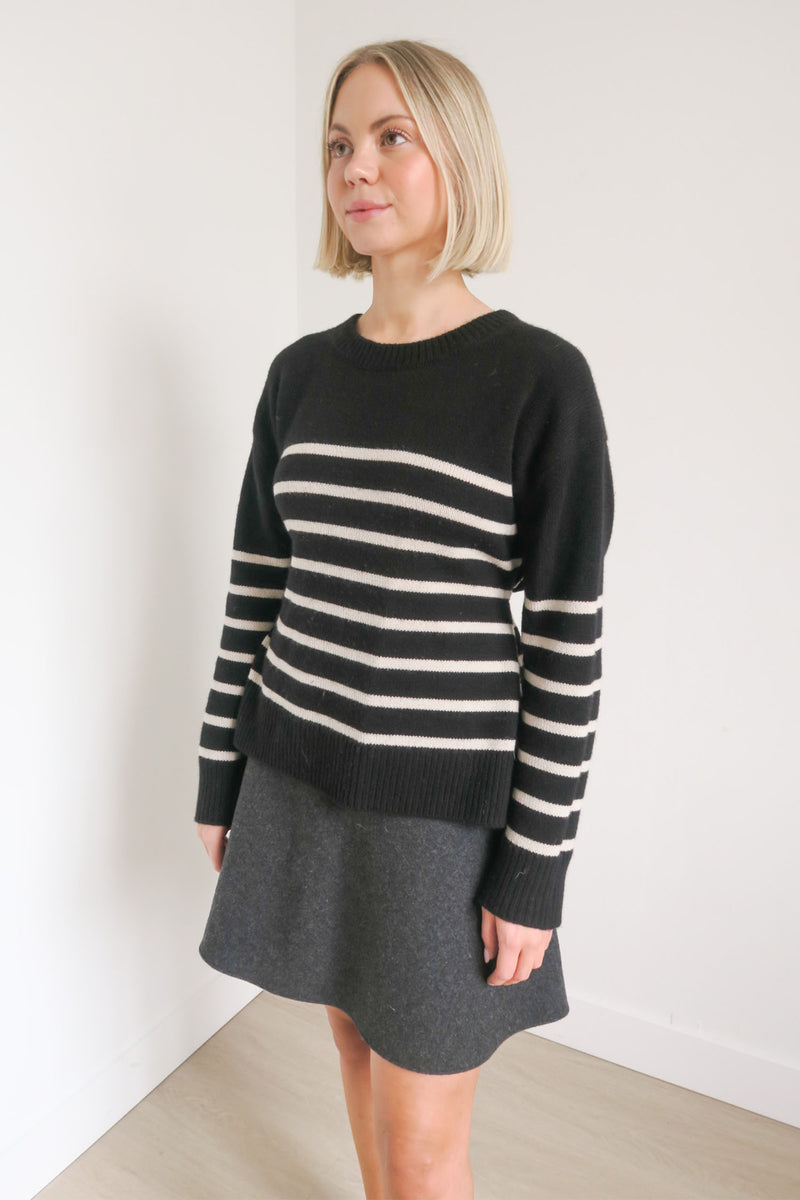 Vince striped clearance sweater