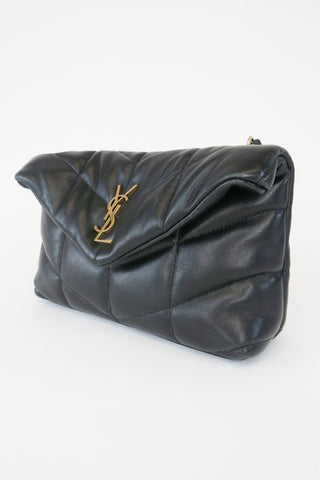 Saint Laurent Toy Monogram Chevron Quilt Matelassé Loulou Puffer Bag - Designer Handbags at The Find Luxury Resale - Vancouver, Canada