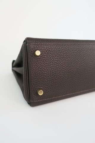 Hermes Togo Kelly II Retourne 28 - Designer Handbags at The Find Luxury Resale - Vancouver, Canada