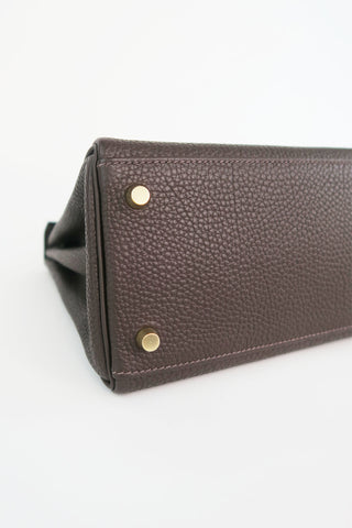 Hermes Togo Kelly II Retourne 28 - Designer Handbags at The Find Luxury Resale - Vancouver, Canada