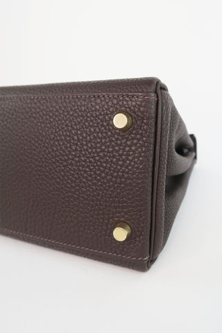 Hermes Togo Kelly II Retourne 28 - Designer Handbags at The Find Luxury Resale - Vancouver, Canada