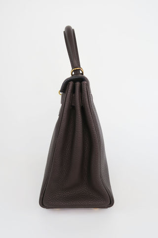 Hermes Togo Kelly II Retourne 28 - Designer Handbags at The Find Luxury Resale - Vancouver, Canada