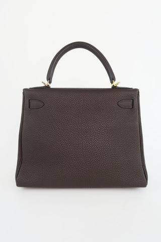 Hermes Togo Kelly II Retourne 28 - Designer Handbags at The Find Luxury Resale - Vancouver, Canada