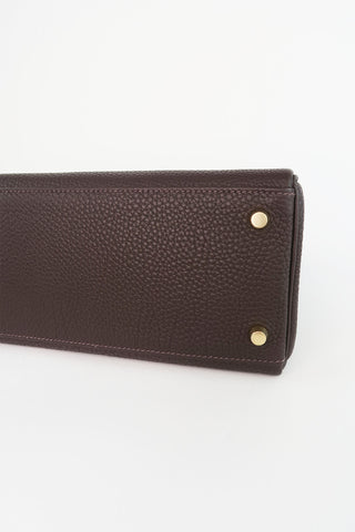 Hermes Togo Kelly II Retourne 28 - Designer Handbags at The Find Luxury Resale - Vancouver, Canada