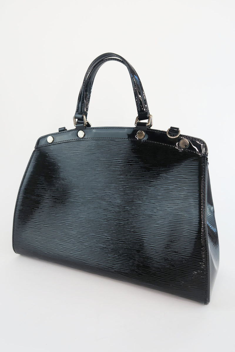 Louis Vuitton Black Epi Brea MM Leather ref.188476 - Joli Closet