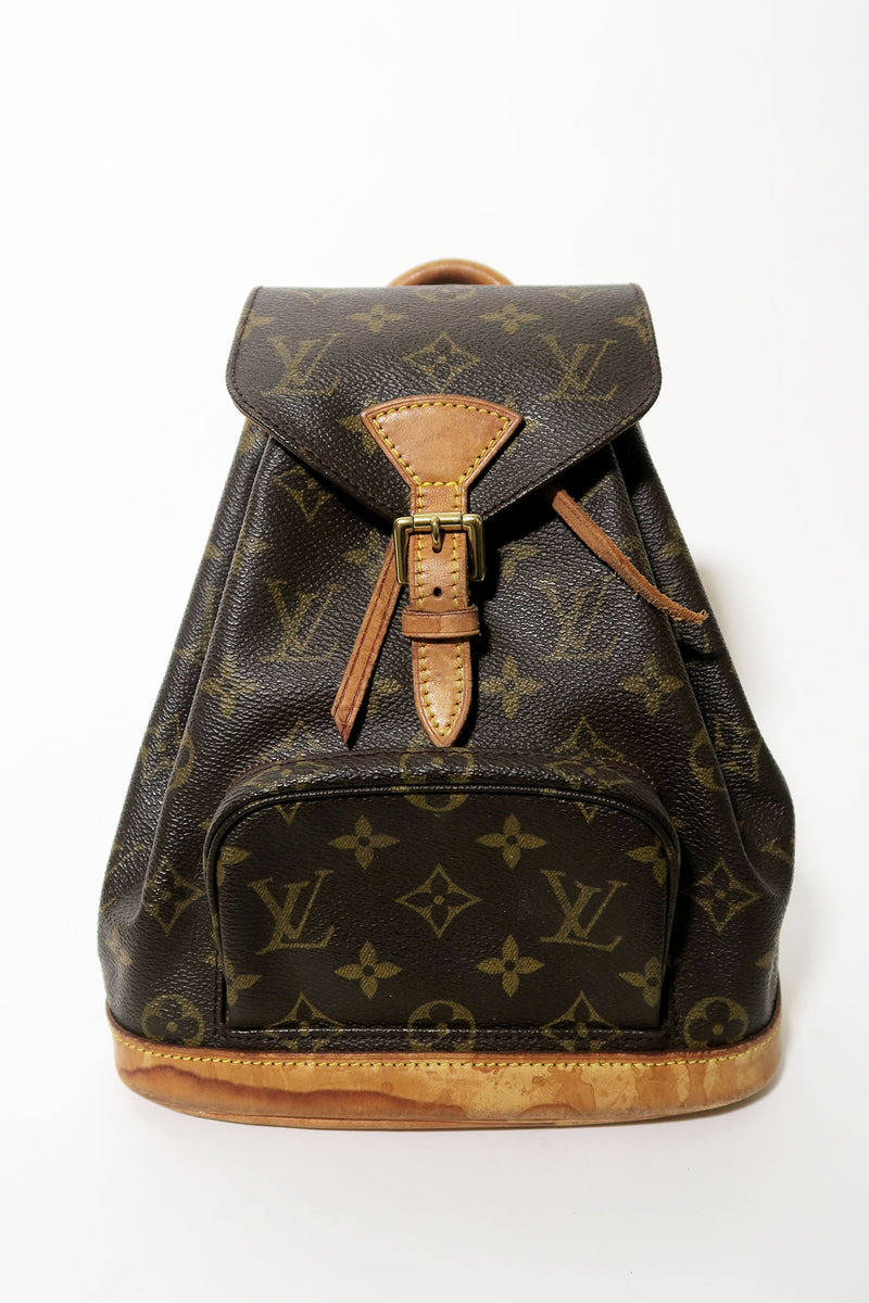 Louis Vuitton Backpack Montsouris Monogram Mini Brown in Coated  Canvas/Leather with Gold-tone - US