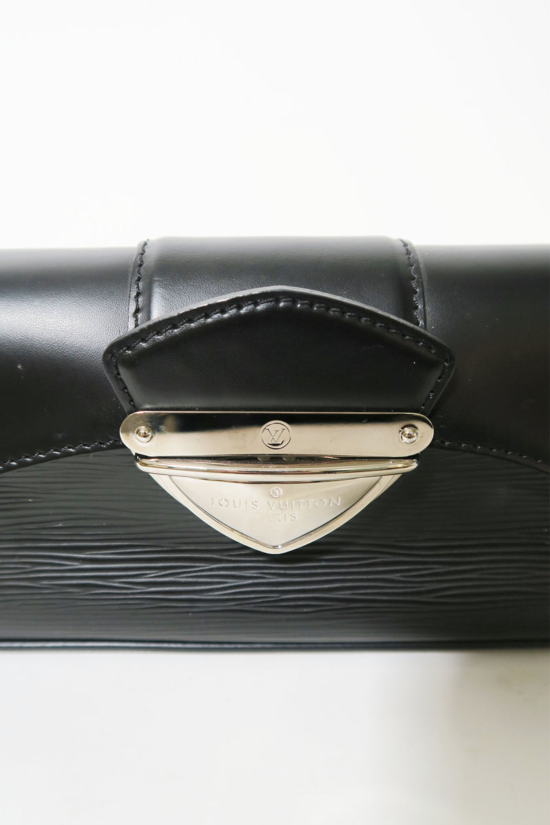 Pochette Montaigne Epi Leather Black