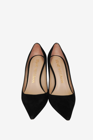 Stuart Weitzman Black Suede sz 8 - Designer pumps at The Find Luxury Resale - Vancouver, Canada