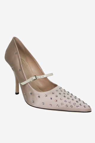 Gucci Pointed Toe Satin Pumps sz 39.5 - Designer pumps at The Find Luxury Resale - Vancouver, Canada