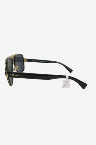 Versace Gold/Black Sunglasses - Designer sunglasses at The Find Luxury Resale - Vancouver, Canada