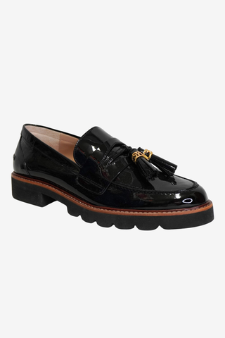 Stuart Weitzman Patent Loafers sz 10 - Designer Loafer at The Find Luxury Resale - Vancouver, Canada