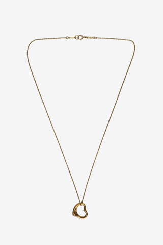 Tiffany & Co, Vintage 18K Open Heart Pendant Necklace - Designer Necklaces at The Find Luxury Resale - Vancouver, Canada