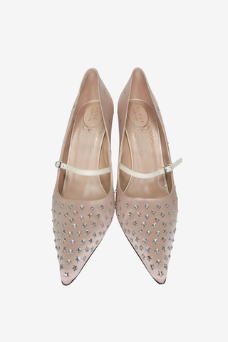Gucci Pointed Toe Satin Pumps sz 39.5 - Designer pumps at The Find Luxury Resale - Vancouver, Canada