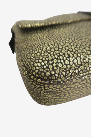 Fendi Metallic Gold Baguette Bag - Designer Handbags at The Find Luxury Resale - Vancouver, Canada