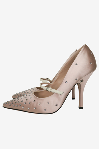 Gucci Pointed Toe Satin Pumps sz 39.5 - Designer pumps at The Find Luxury Resale - Vancouver, Canada
