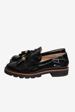 Stuart Weitzman Patent Loafers sz 10 - Designer Loafer at The Find Luxury Resale - Vancouver, Canada