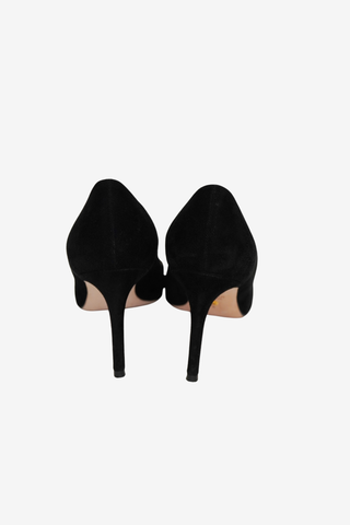Stuart Weitzman Black Suede sz 8 - Designer pumps at The Find Luxury Resale - Vancouver, Canada