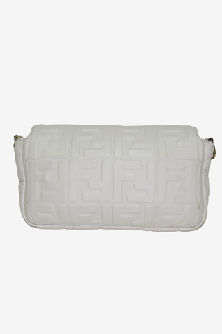 Fendi White Leather Baguette - Designer Handbags at The Find Luxury Resale - Vancouver, Canada