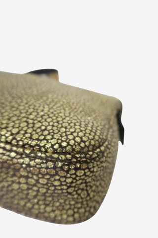 Fendi Metallic Gold Baguette Bag - Designer Handbags at The Find Luxury Resale - Vancouver, Canada