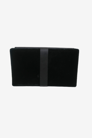 Roger Vivier Black Velvet Clutch - Designer Handbags at The Find Luxury Resale - Vancouver, Canada