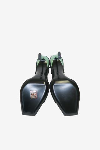 Saint Laurent Suede Sandal sz 37.5 - Designer shoes at The Find Luxury Resale - Vancouver, Canada