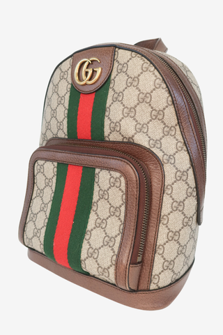 Gucci GG Supreme Small Ophidia Backpack - Designer Handbag at The Find Luxury Resale - Vancouver, Canada