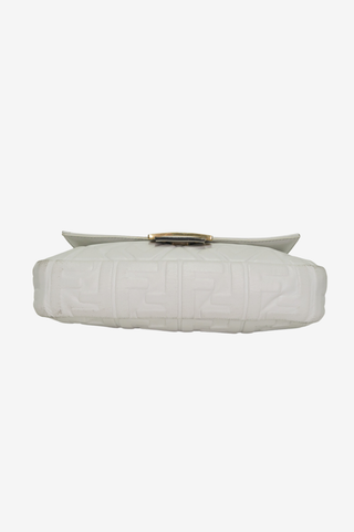 Fendi White Leather Baguette - Designer Handbags at The Find Luxury Resale - Vancouver, Canada