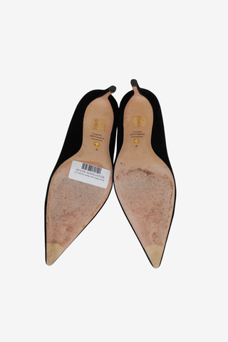 Stuart Weitzman Black Suede sz 8 - Designer pumps at The Find Luxury Resale - Vancouver, Canada