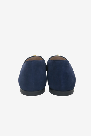 Stuart Weitzman Blue Suede Loafer sz 7.5 - Designer Flats at The Find Luxury Resale - Vancouver, Canada