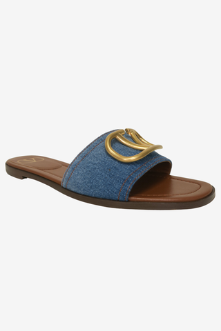 Valentino VLogo Slides sz 38 - Designer sandals at The Find Luxury Resale - Vancouver, Canada