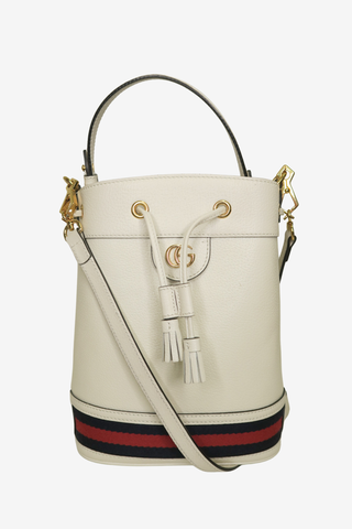 Gucci Small Ophidia Web Bucket Bag - Designer Handbags at The Find Luxury Resale - Vancouver, Canada