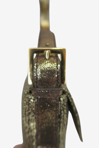 Fendi Metallic Gold Baguette Bag - Designer Handbags at The Find Luxury Resale - Vancouver, Canada